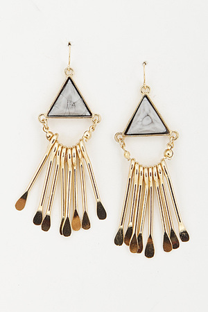 Aztec inspired Triangle Earrings 5JBC9